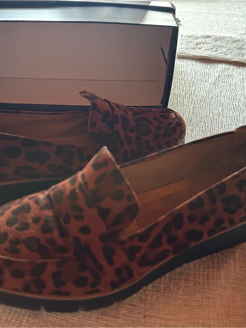 Dr. Scholl's Leopard Print Slip-On Loafers - Brown & Black